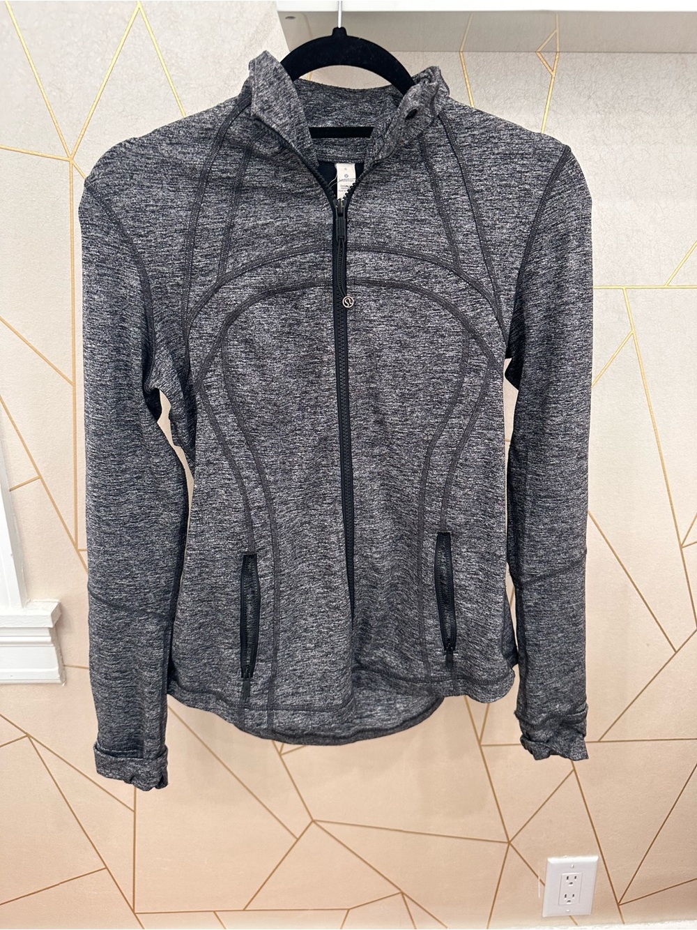 lululemon athletica Women's Gray Heather Full-Zip Hoodie Jacket